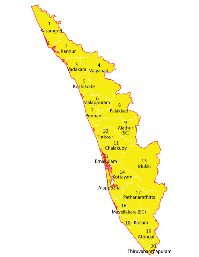 Kerala Member of Parliament Seats Count, Names & Influence
